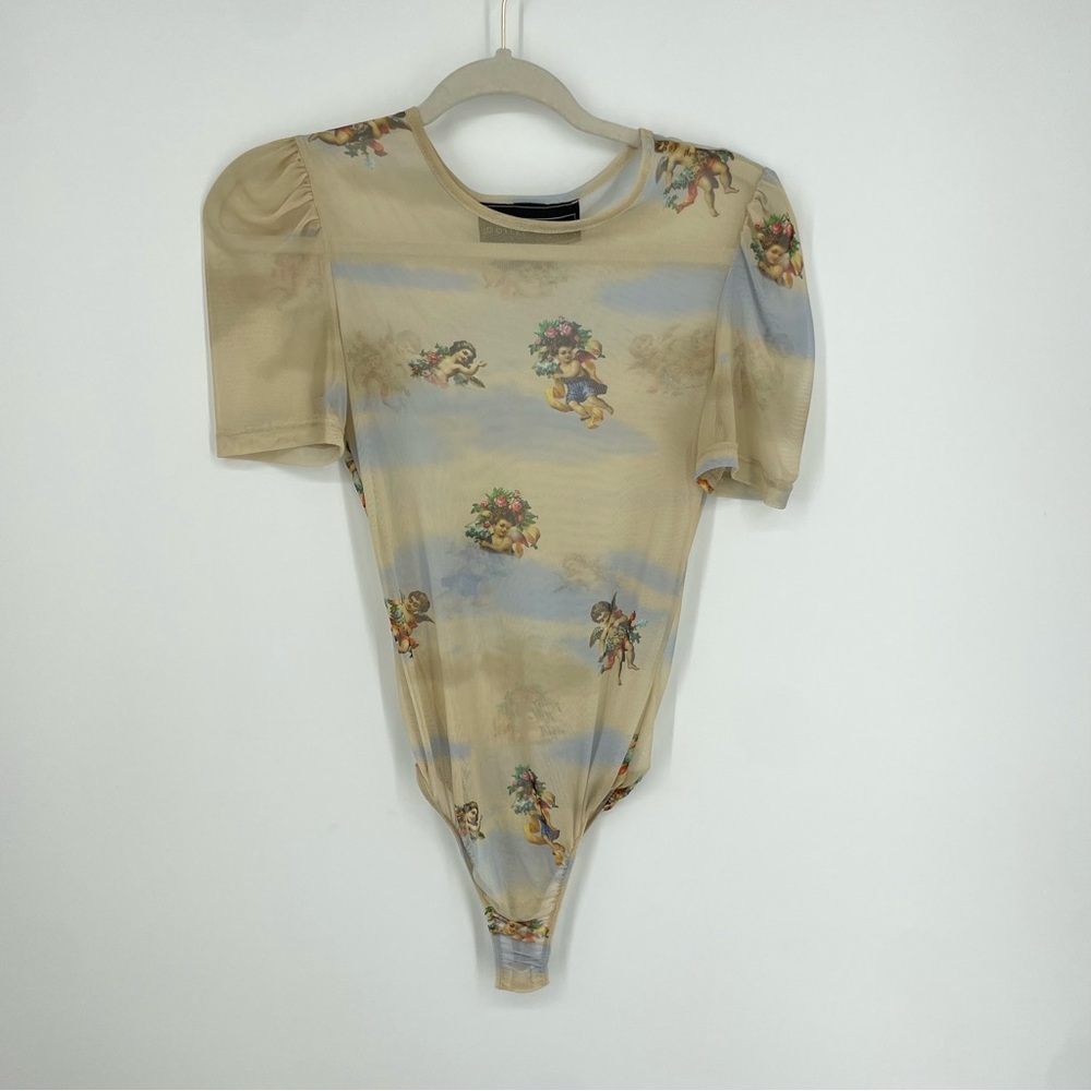 Polly & Esther Mesh Floral Bodysuit